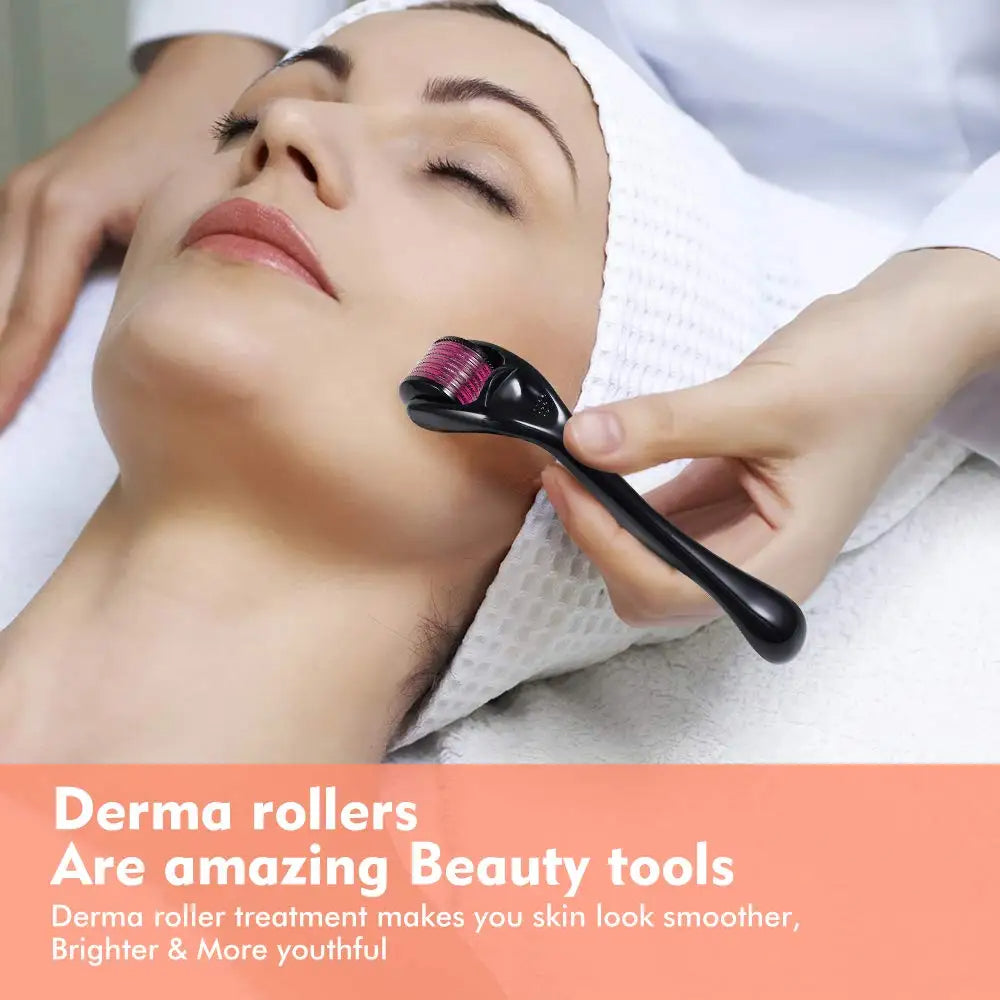 Skin Therapy Derma Roller With 540 Micro Needle Roller For Men And Women