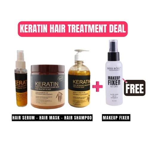 Keratin Hair Serum Free Makeup Fixer